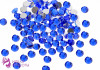 Стразы SS10 стекло плоские (синие) уп/50шт