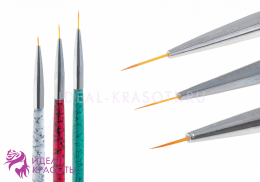 Набор кистей для прорисовки (7мм/13мм/14мм) цветная ручка с рисунком