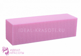 Блок шлифовочный (баф) розовый 120 грит Корея