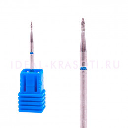 Фреза с алмазным напылением Medium (тонкая, короткая, пламевидная) d.2,31мм 257-012