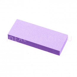 Баф Мини прямоугольник узкий 100/180грит (фиолетовый) 75*30*10мм