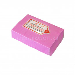 Салфетки хлопковые безворсовые плотные (розовые) (4х6см) уп/540шт