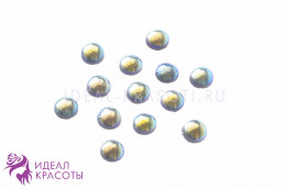 Стразы пластиковые цветные перламутровые d.2,5мм уп/50шт (цвет в ассортименте) (Б)