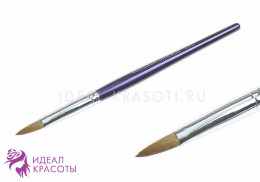 Кисть Mixed Kolinsky для акрила №8 овал (фиолетовая ручка)