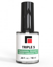 TRIPLE 5 Укрепитель, базовое и верхнее покрытие 5 в 1, MILV, 10мл (12131)