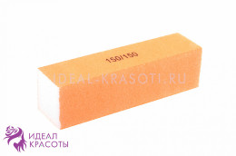 Блок шлифовочный (баф) 150/150 грит неоново-оранжевый, Китай