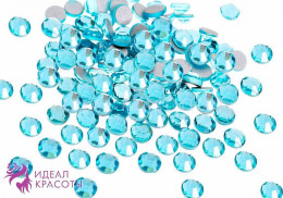 Стразы SS6/2,06мм стекло плоские (Aquamarine) уп/50шт