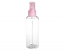 Бутылочка-спрей для жидкости (розовая крышка), 100мл