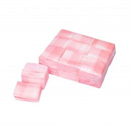 Салфетки безворсовые в клетку (розовые) (4х3см) уп/1000шт