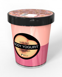 Крем-йогурт двухцветный для тела Milv Персик, 210гр (18325)