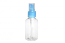 Бутылочка-спрей для жидкости (голубая крышка), 75мл