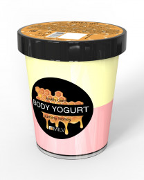 Крем-йогурт двухцветный для тела Milv Мед, 210гр (18327)