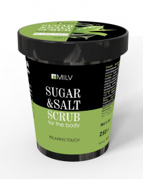 Сахарно-солевой скраб для тела Зеленый чай (18314Н), 290гр