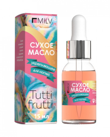 Сухое укрепляющее масло для ногтей TUTTI FRUTTI, 15мл (18272Н)