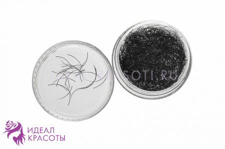 Ресницы Missla одиночные 8мм (d 1.2) в банке