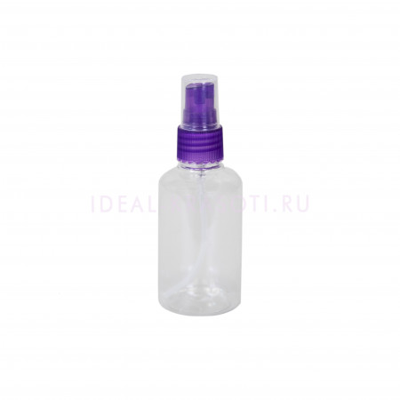 Бутылочка-спрей для жидкости (фиолетовая крышка), 75мл