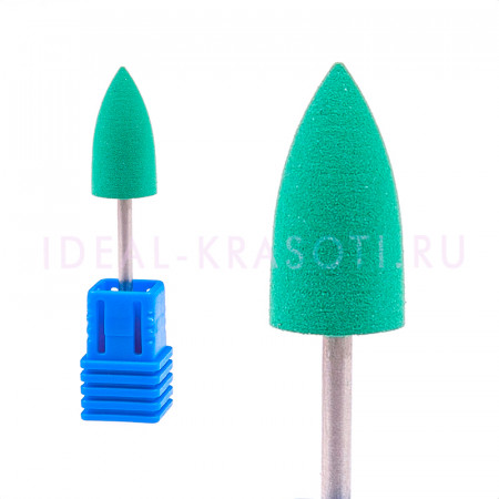 Полировщик силиконовый (конус) Medium S003 d.10х20мм Green (C)