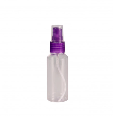 Бутылочка-спрей для жидкости (фиолетовая крышка), 50мл