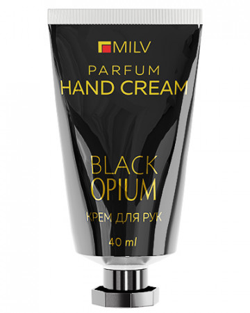 Крем для рук и тела Milv парфюмированный восстанавливающий с маслом авокадо BLACK OPIUM, 40мл (20205)