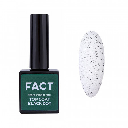 Финиш гель FACT матовый Black Dot 1 (без липкого слоя), 10мл