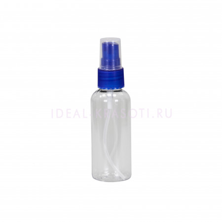 Бутылочка-спрей для жидкости (синяя крышка), 50мл