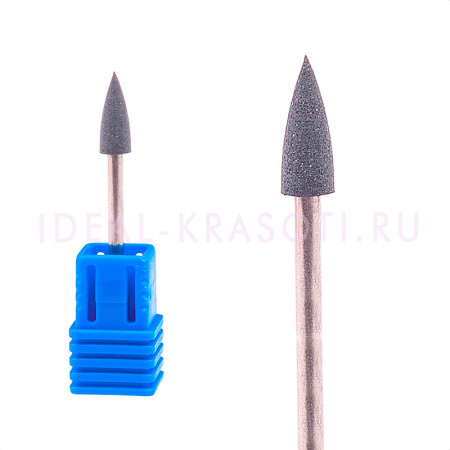 Полировщик силиконовый (конус) экстра-жесткий S003 d.4х12мм Black (XC)
