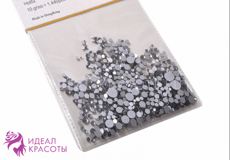 Стразы MIX SS3-30 стекло (Black Diamond), уп/650шт