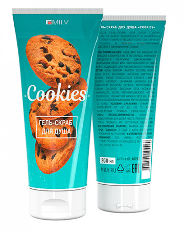 Гель-скраб Milv для душа Cookies, 200 мл (18790)