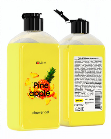 Гель для душа Milv PINEAPPLE, 340 мл (18758)