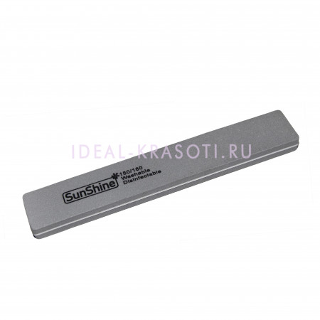 Блок шлифовочный SunShine прямоугольный широкий 150/180 грит (серый)
