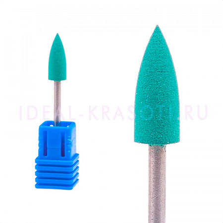 Полировщик силиконовый (конус) Medium S003 d.6х12мм Green (М)