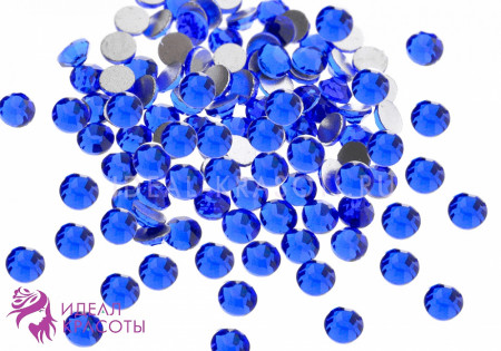 Стразы SS4/1,72мм стекло плоские (Sapphire) уп/50шт