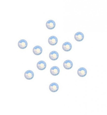 Стразы SS8 стекло плоские (Opal Blue) уп/50шт