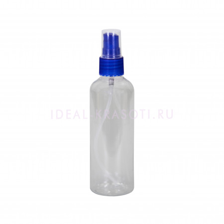 Бутылочка-спрей для жидкости (синяя крышка), 100мл