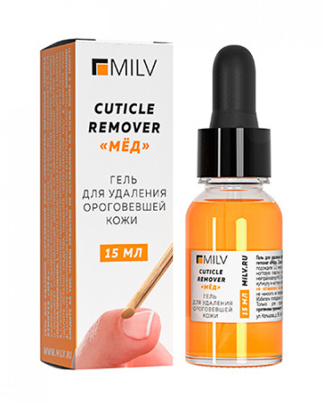 Кератогель щелочной Cuticle Remover для удаления ороговевшей кожи Мед, 15мл (12076Н)