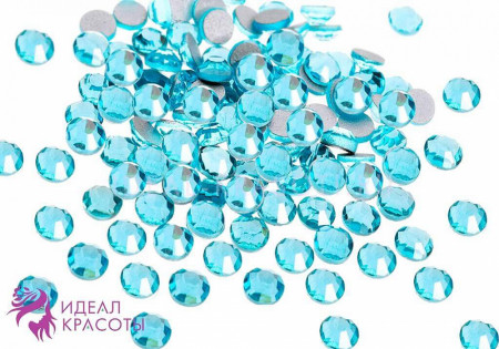 Стразы SS6/2,06мм стекло плоские (Aquamarine) уп/50шт