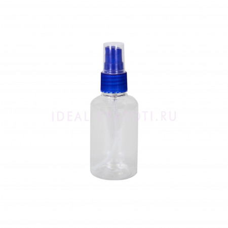 Бутылочка-спрей для жидкости (синяя крышка), 75мл