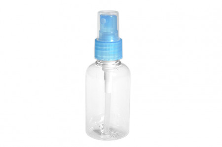 Бутылочка-спрей для жидкости (голубая крышка), 75мл