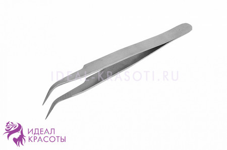 Пинцет для наращивания ресниц (скошенный, металлический)