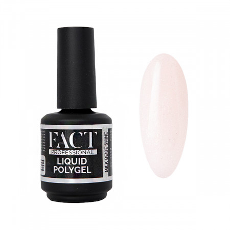 FACT Жидкий полигель Milk Beige Shine, 15мл